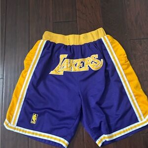 Just Don Purple and Gold Lakers Shorts